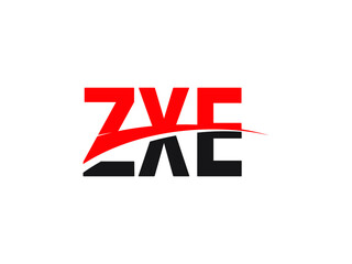 ZXE Letter Initial Logo Design Vector Illustration