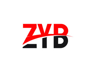 ZYB Letter Initial Logo Design Vector Illustration