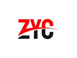 ZYC Letter Initial Logo Design Vector Illustration