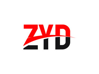 ZYD Letter Initial Logo Design Vector Illustration