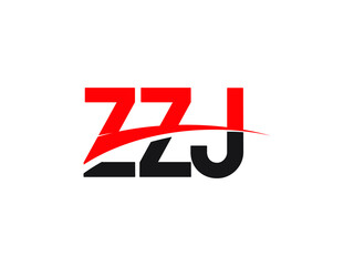 ZZJ Letter Initial Logo Design Vector Illustration