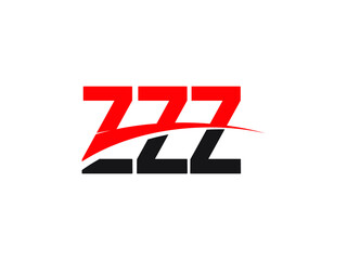 ZZZ Letter Initial Logo Design Vector Illustration