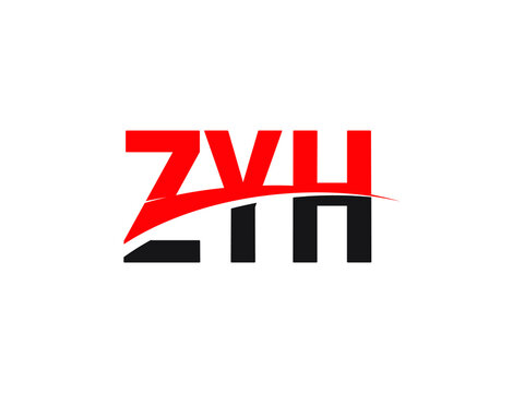 ZYH Letter Initial Logo Design Vector Illustration