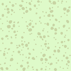 Seamless abstract green dotted monochrome background. Digital pixel noise pattern