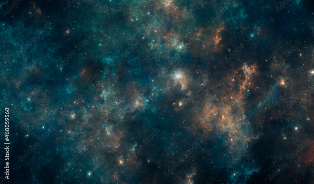 Wall mural night sky nebula - 13k