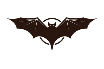 bat silhouette logo icon concept