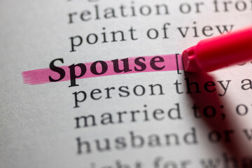Dictionary definition of spouse