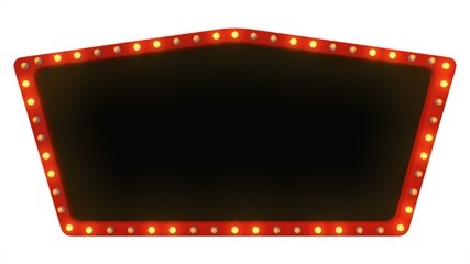 Frame and color light on white background. 3d rendering