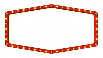 Frame and color light on white background. 3d rendering © parinja