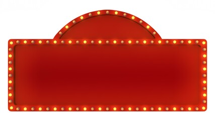 Frame and color light on white background. 3d rendering © parinja