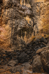 The Dry Fall At The End of Pine Canyon