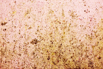 Old concrete wall with brown stains