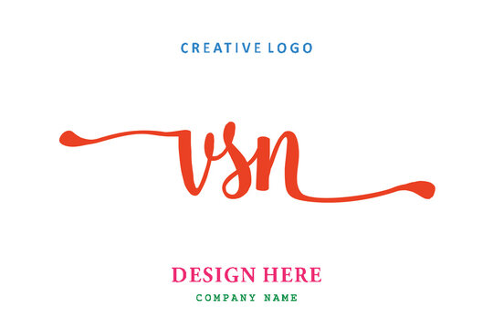 VSN lettering logo is simple, easy to understand and authoritative