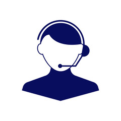Customer service icon design isolated on white background
