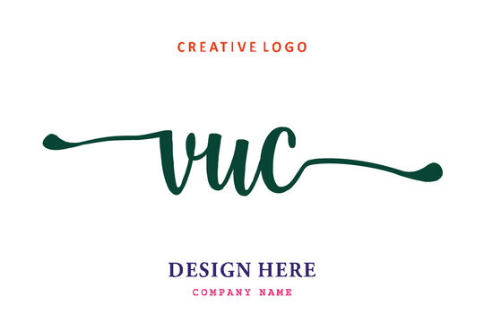 VUC lettering logo is simple, easy to understand and authoritative