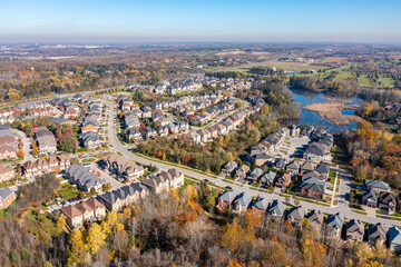Drone views of homes in Richmond hill real estate by 404 and Bloomington 