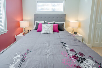 Beautiful and modern home and hotel bedroom interior design.