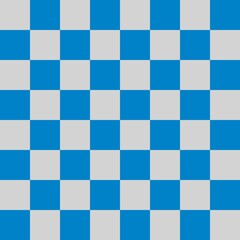 Checkerboard 8 by 8. Blue and Light grey colors of checkerboard. Chessboard, checkerboard texture. Squares pattern. Background.