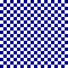Two color checkerboard. Navy and White colors of checkerboard. Chessboard, checkerboard texture. Squares pattern. Background.