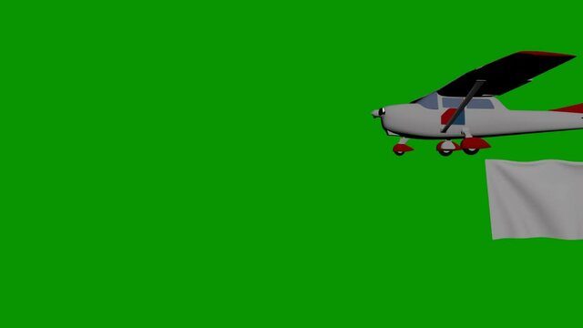 animation air plane green screen 