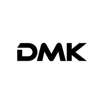 DMK letter logo design with white background in illustrator, vector logo modern alphabet font overlap style. calligraphy designs for logo, Poster, Invitation, etc.