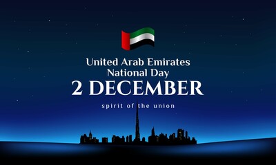 United Arab Emirates National Day Background Design.