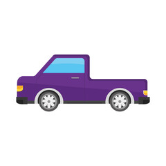 purple car sideview