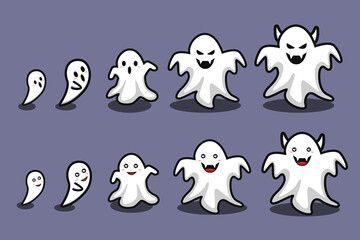 transformation of ghost cartoon monsters
