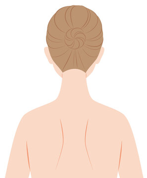 recommend clip art: 女性の後ろ姿