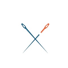 cross tailor needle icon vector illustration design