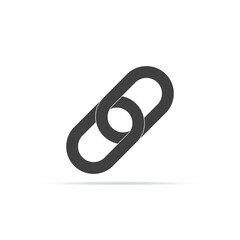 chain Link icon vector, attachment link unlink symbol 
