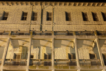 Correctional Officers Housing at Alcatraz Prison  1934-1963 in Alcatraz Island.