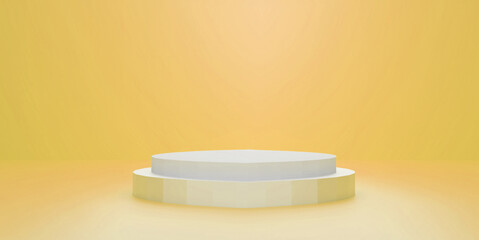 3D Podium Background can be used for product display 