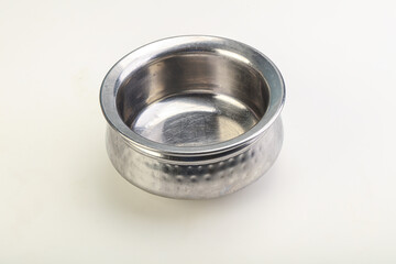 Indian metal empty bowl for food
