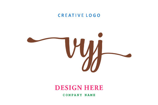 VYJ lettering logo is simple, easy to understand and authoritative