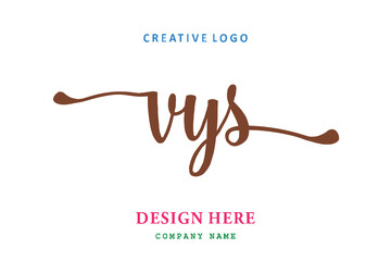 VYS lettering logo is simple, easy to understand and authoritative