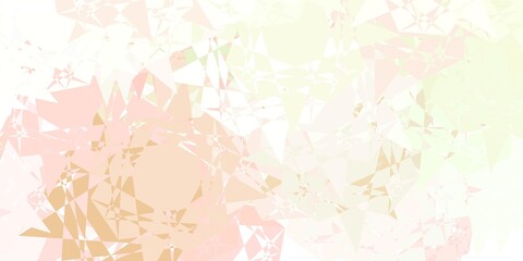 Fototapeta na wymiar Light Pink, Green vector background with polygonal forms.