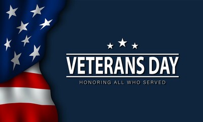 Veterans Day Background Design.