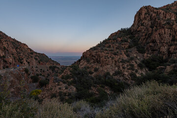 The mountains above Jerome, Arizona. 