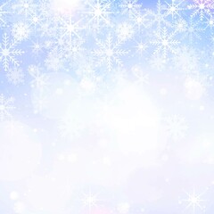 美しい雪の結晶のベクターイラストグラデーション背景素材
