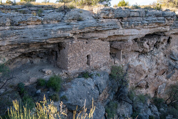 Ancient dwelling places at Montezuma's Well. 