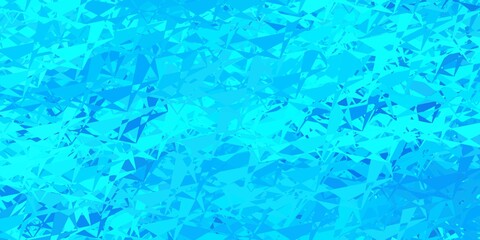 Dark blue vector background with triangles.