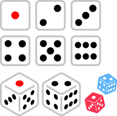 正六面体のサイコロ