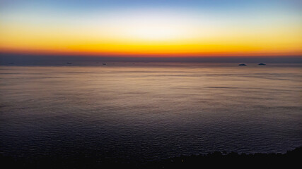 Sunset view on Princes Islands from Büyükada (Big Island)