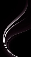 Black and white vertical background with fractal wave