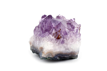 Amethyst isolated on white