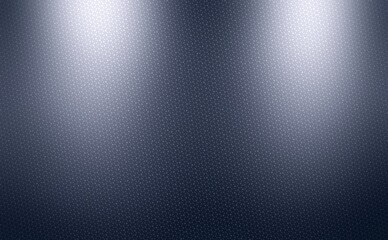 Shimmer black triangle grid background illuminated two lights from top. Smooth textured surface.