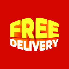 Obraz premium 3d illustrations. free delivery design template. cash on delivery