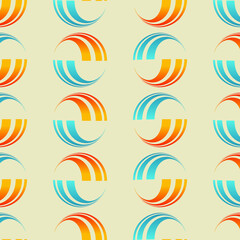 Colorful abstract vector seamless pattern background tile for creative design