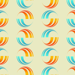 Colorful abstract vector seamless pattern background tile for creative design